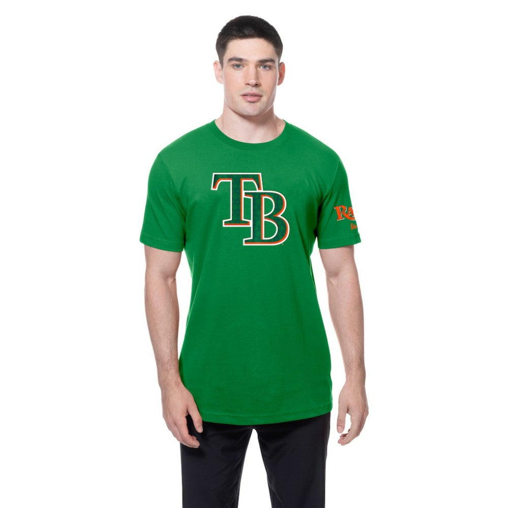 Tampa Bay Rays St. Patrick's Day Shamrock Fill T-Shirt Kelly Green