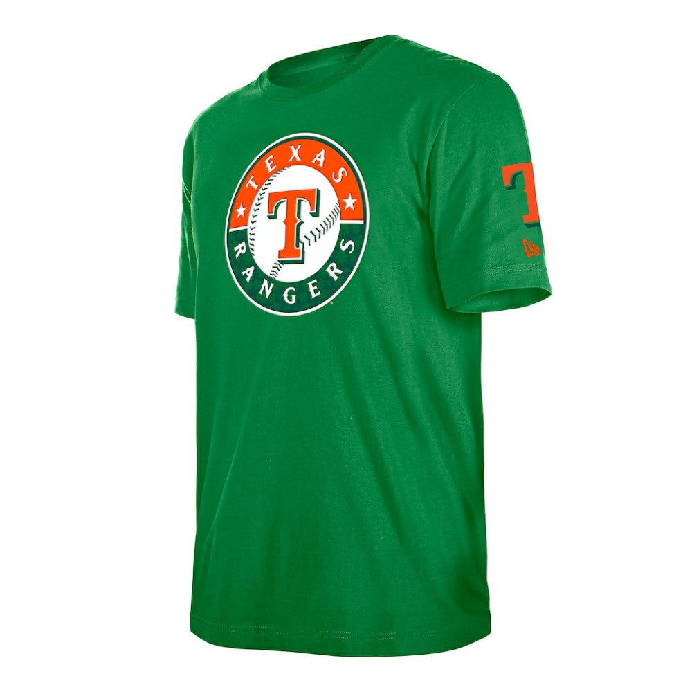 Texas Rangers St. Patrick's Day Shamrock Fill T-Shirt Kelly Green