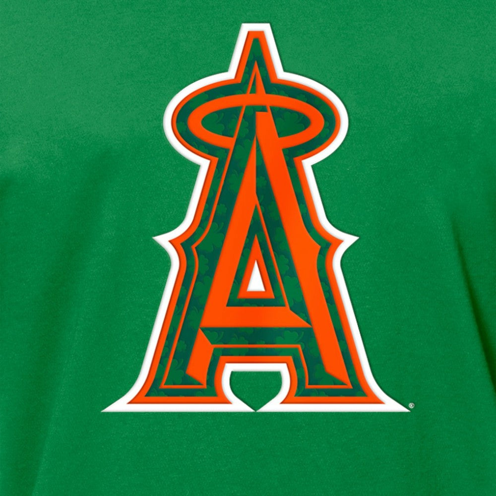 Los Angeles Angels St. Patrick's Day Shamrock Fill T-Shirt Kelly Green