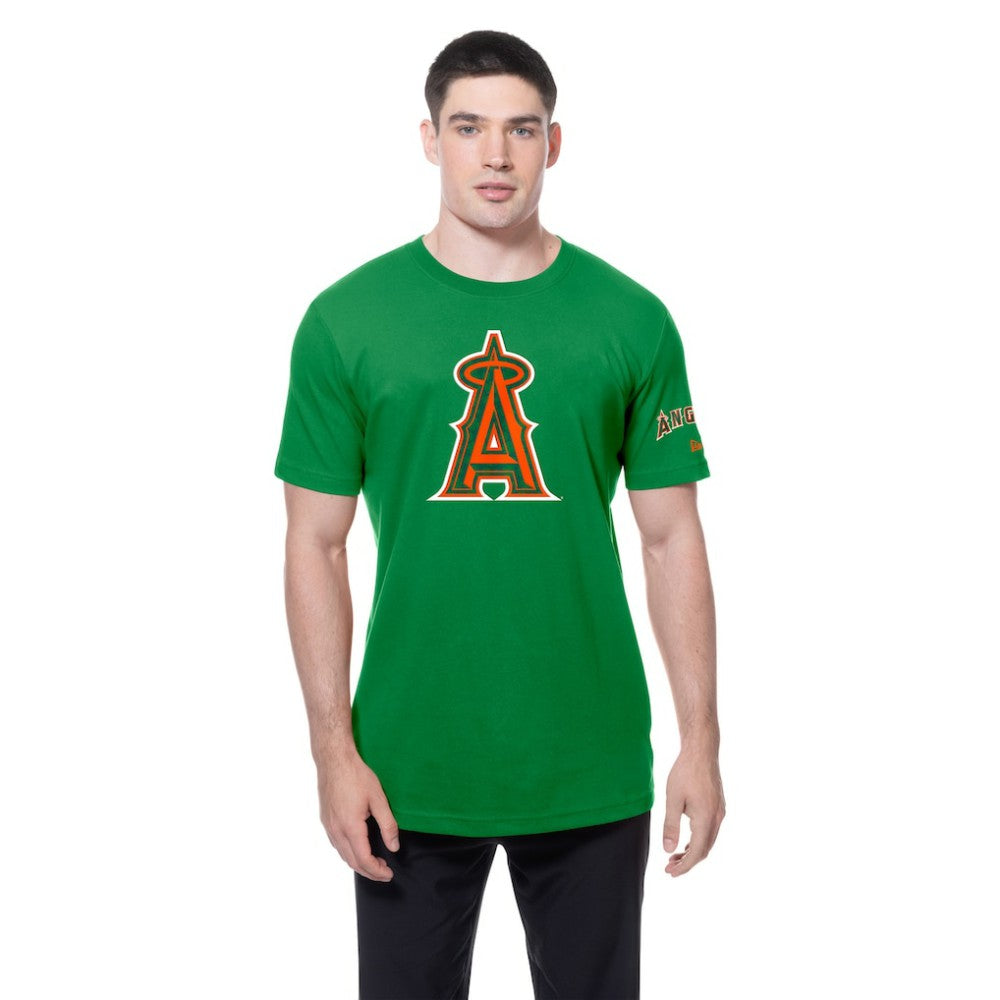Los Angeles Angels St. Patrick's Day Shamrock Fill T-Shirt Kelly Green