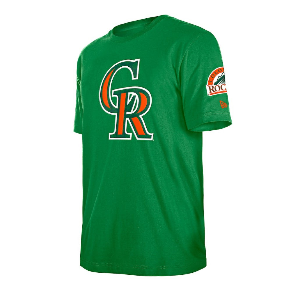 Colorado Rockies St. Patrick's Day Shamrock Fill T-Shirt Kelly Green