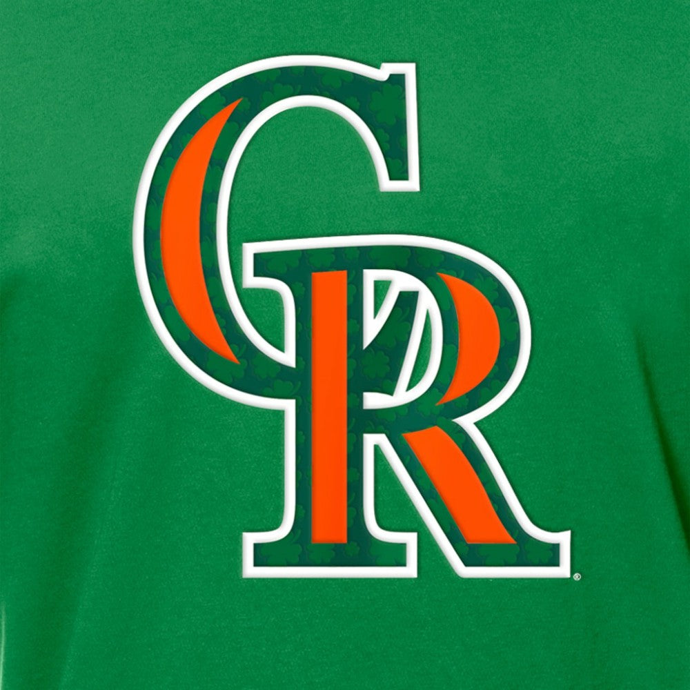 Colorado Rockies St. Patrick's Day Shamrock Fill T-Shirt Kelly Green