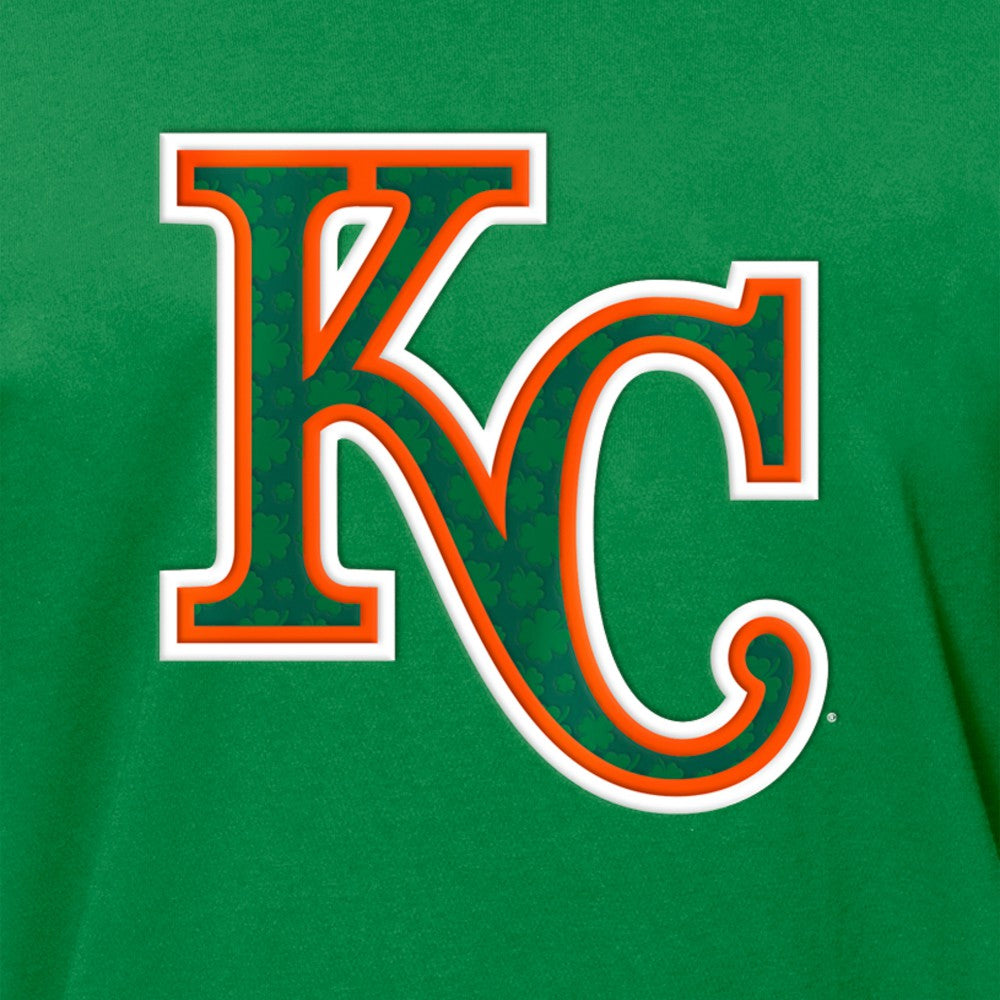 Kansas City Royals St. Patrick's Day Shamrock Fill T-Shirt Kelly Green