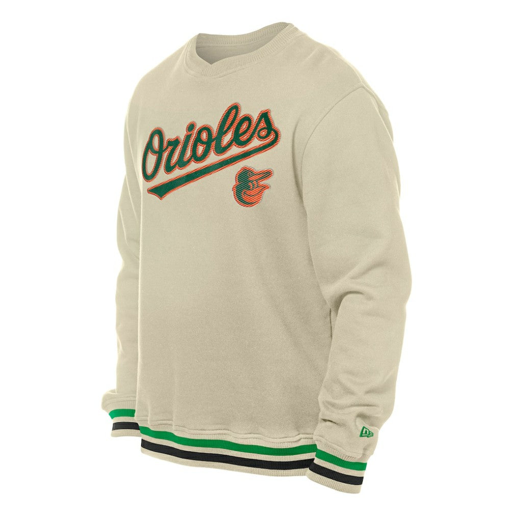 Baltimore Orioles St. Patrick's Day Twill Pullover Sweatshirt Cream