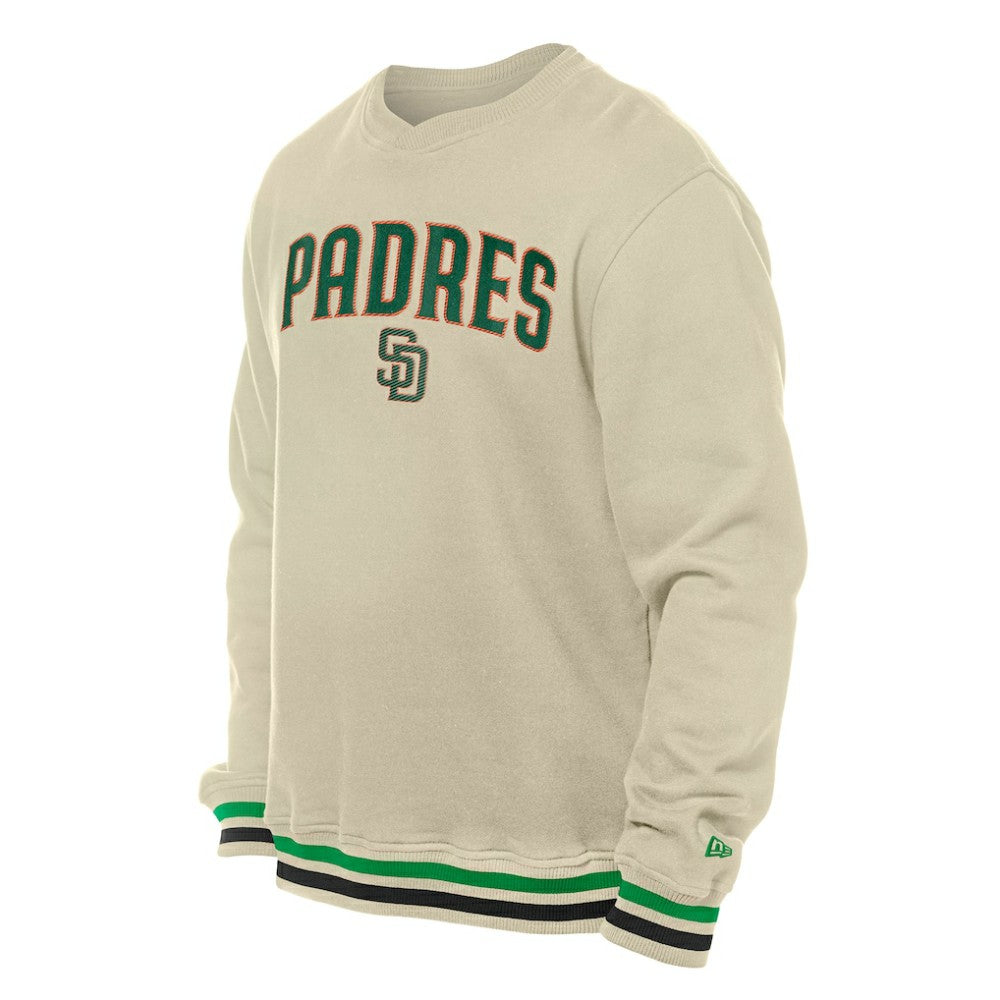 San Diego Padres St. Patrick's Day Twill Pullover Sweatshirt Cream