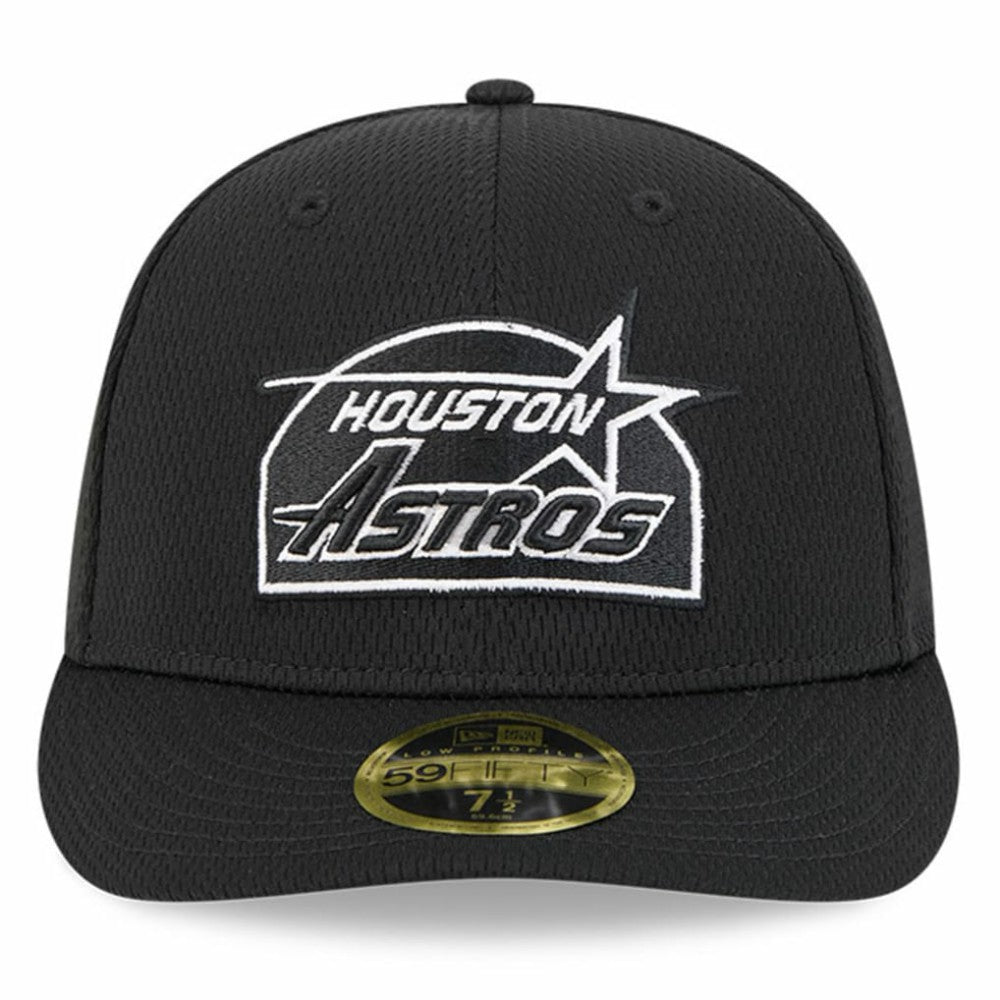 Houston Astros 2025 MLB Clubhouse Low Profile 59FIFTY Fitted Hat Black
