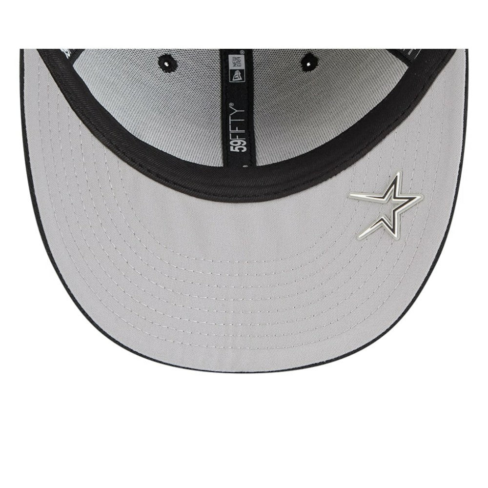 Houston Astros 2025 MLB Clubhouse Low Profile 59FIFTY Fitted Hat Black