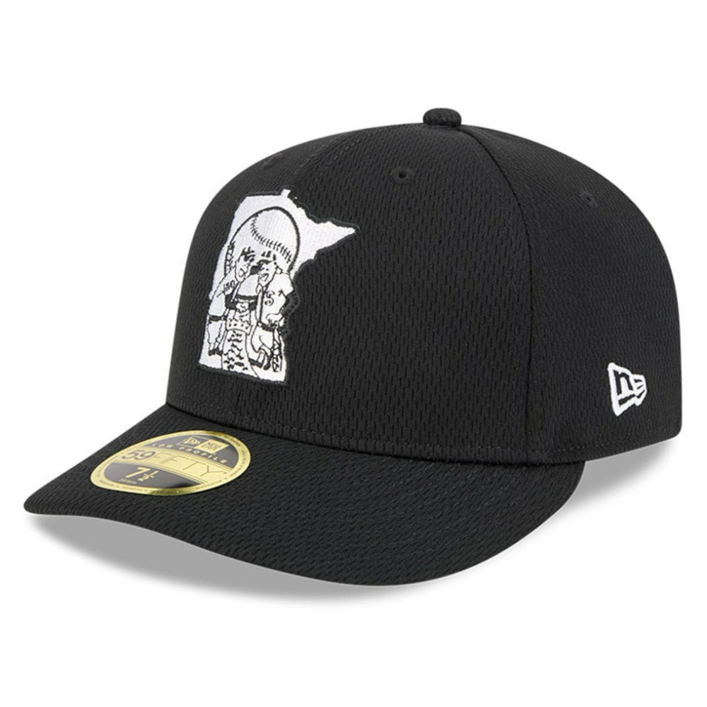 Minnesota Twins 2025 MLB Clubhouse Low Profile 59FIFTY Fitted Hat Black