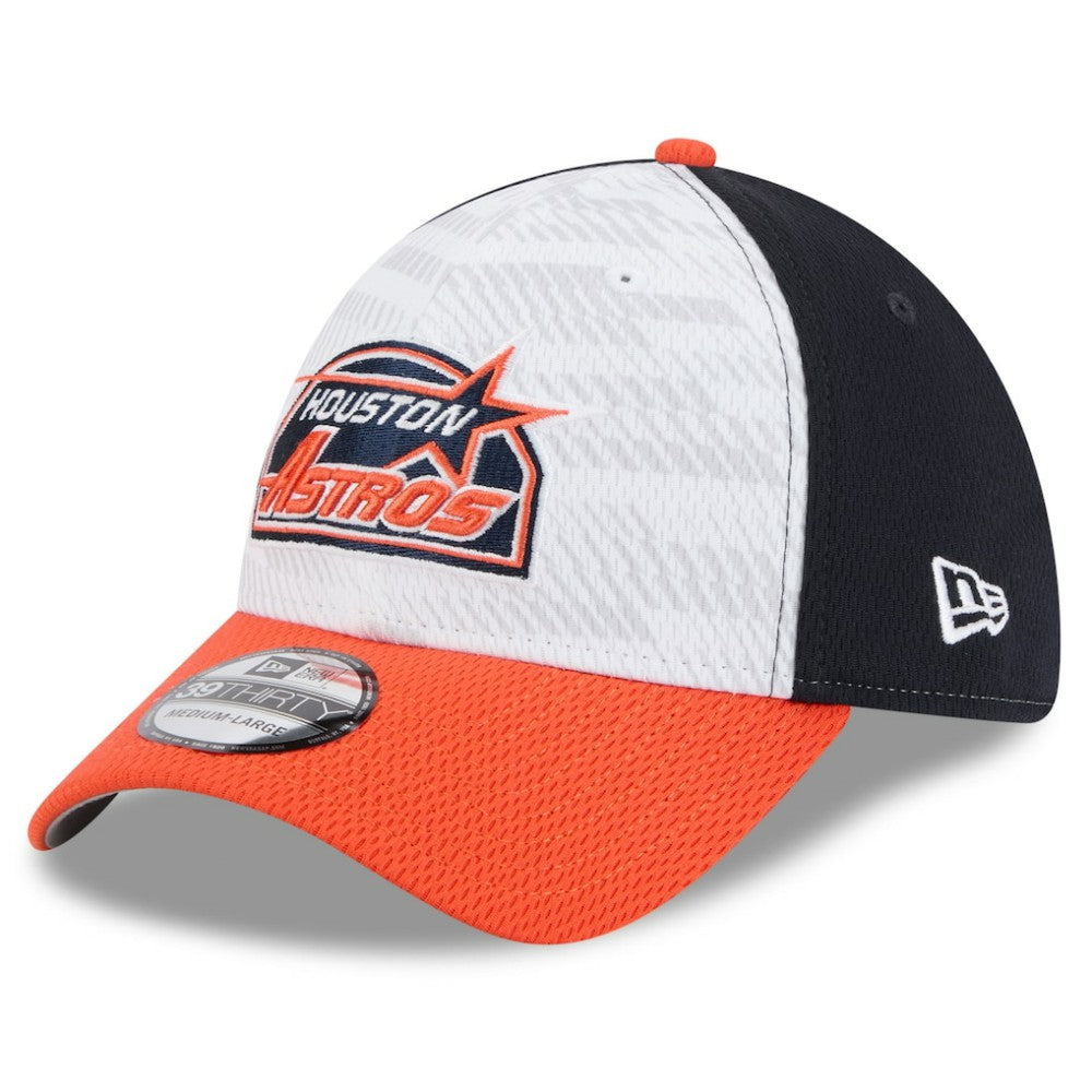 Houston Astros 2025 MLB Clubhouse 39THIRTY Flex Hat Navy/Orange