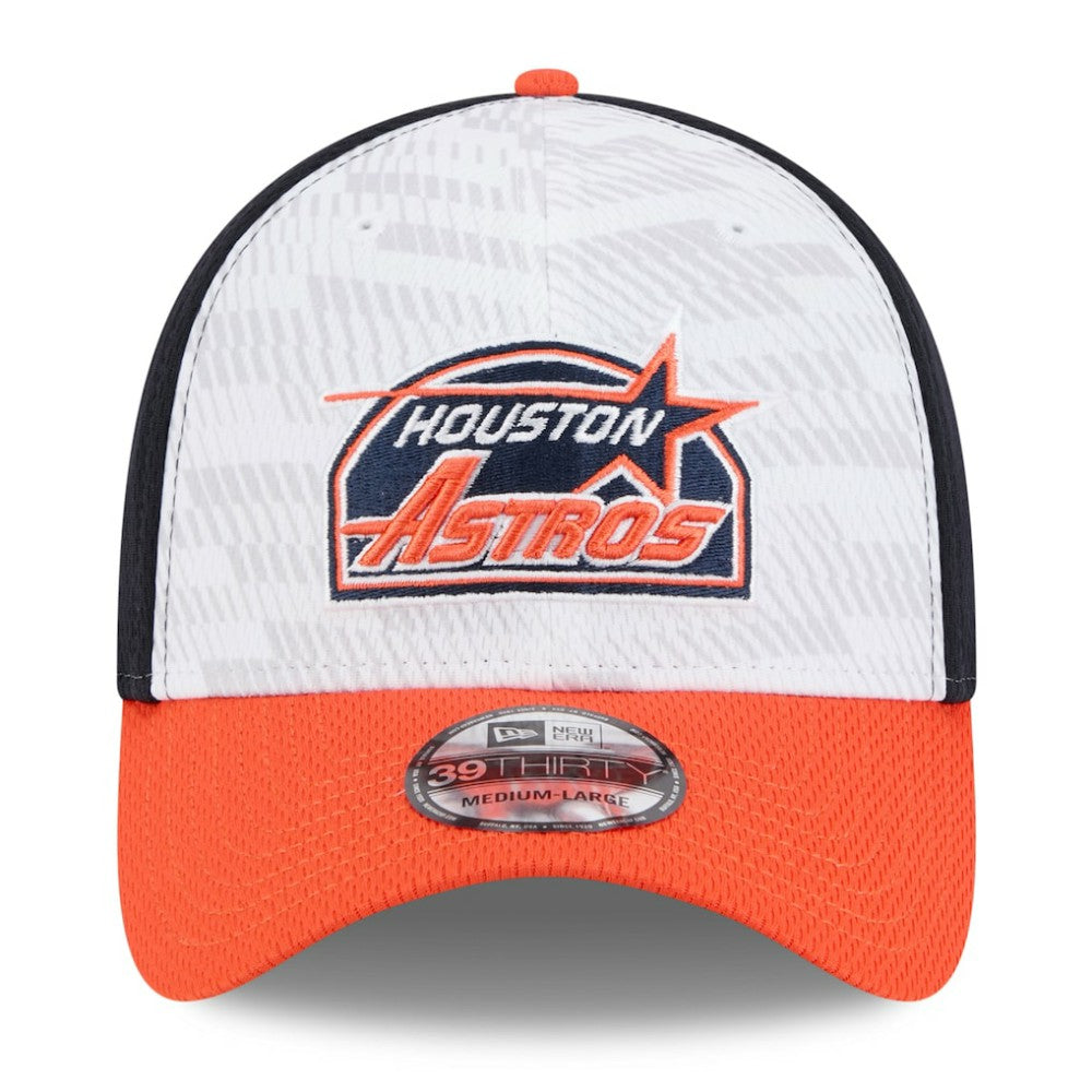 Houston Astros 2025 MLB Clubhouse 39THIRTY Flex Hat Navy/Orange
