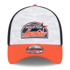 Houston Astros 2025 MLB Clubhouse 39THIRTY Flex Hat Navy/Orange