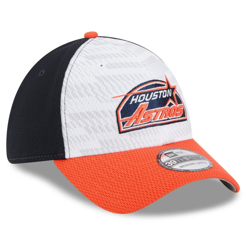 Houston Astros 2025 MLB Clubhouse 39THIRTY Flex Hat Navy/Orange