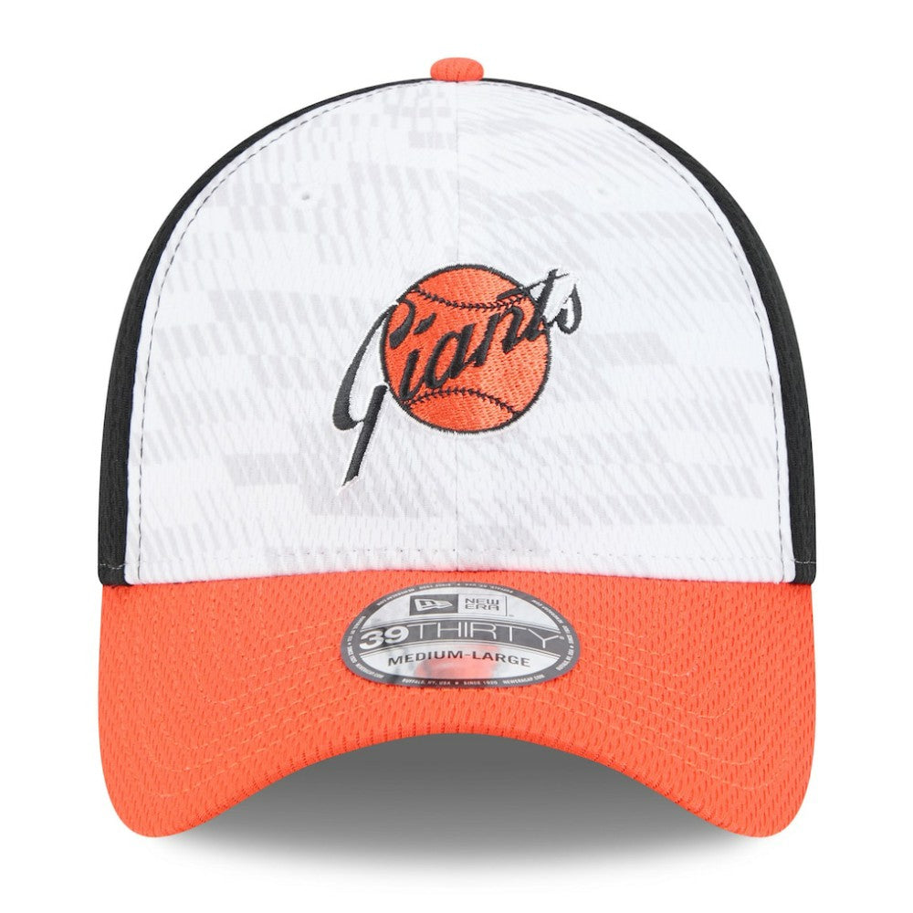San Francisco Giants 2025 MLB Clubhouse 39THIRTY Flex Hat Black/Orange