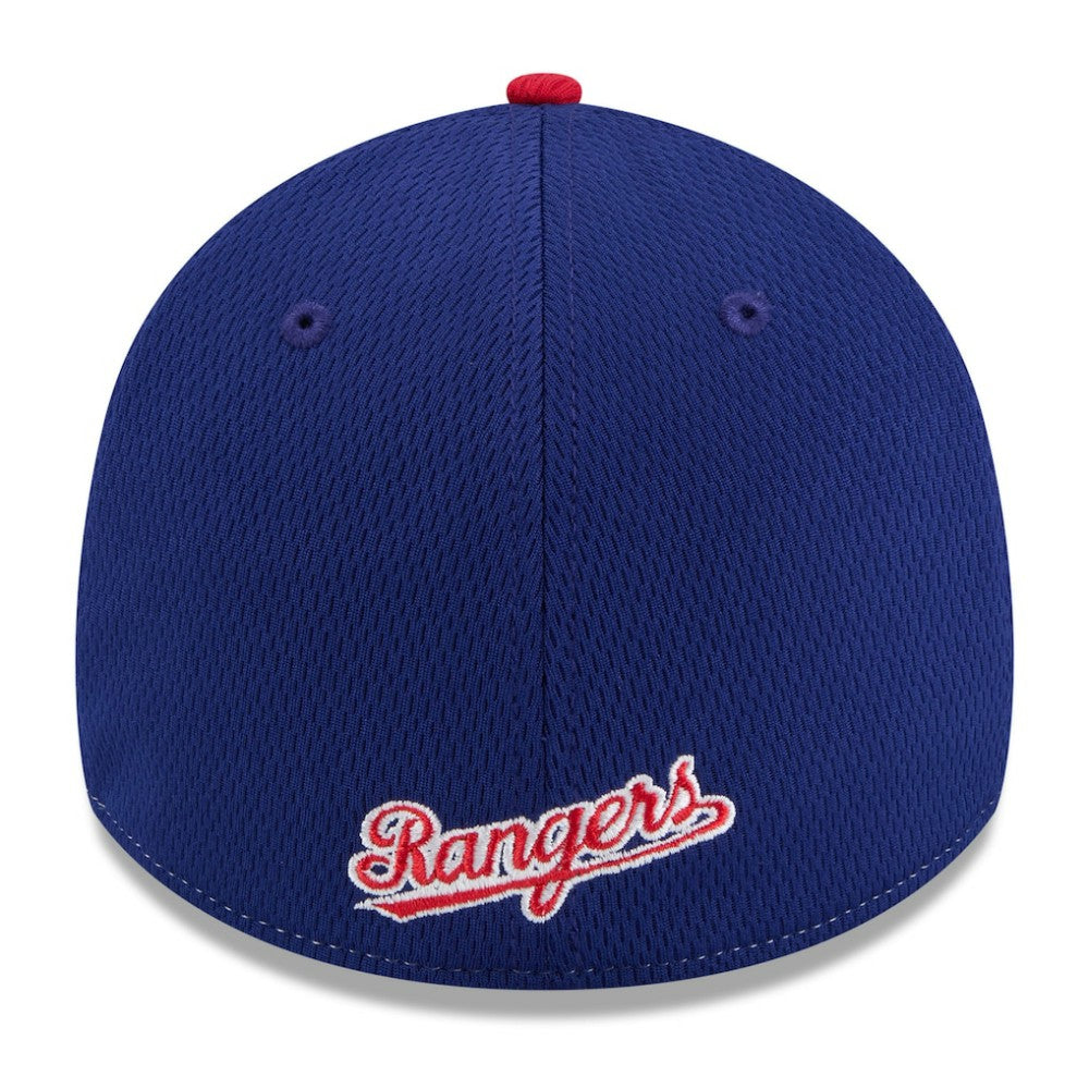 Texas Rangers 2025 MLB Clubhouse 39THIRTY Flex Hat Royal/Red
