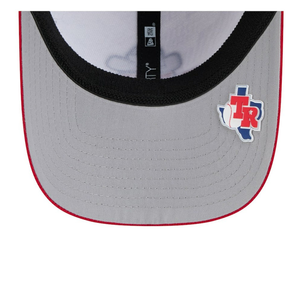 Texas Rangers 2025 MLB Clubhouse 39THIRTY Flex Hat Royal/Red