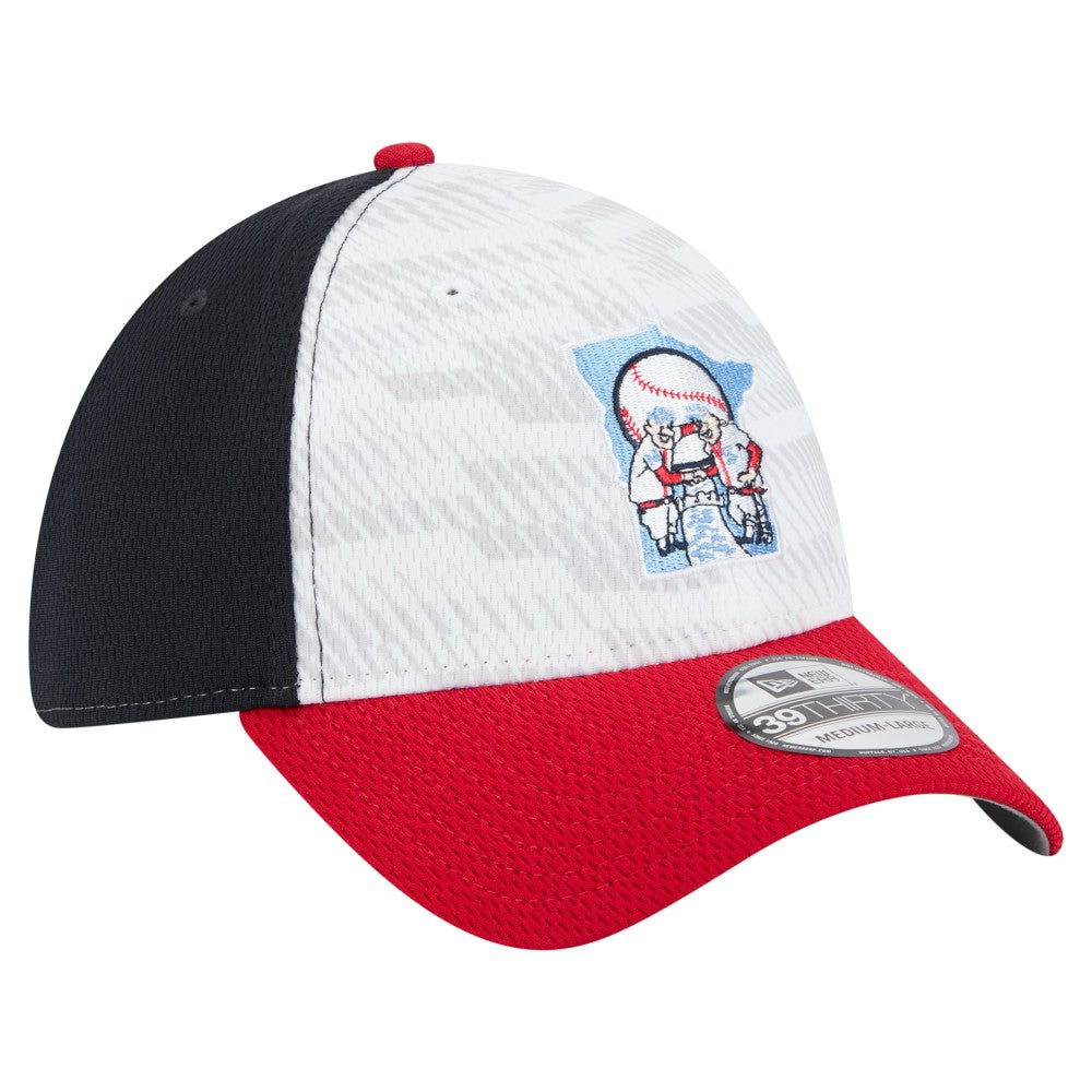 Minnesota Twins 2025 MLB Clubhouse 39THIRTY Flex Hat Navy/Red