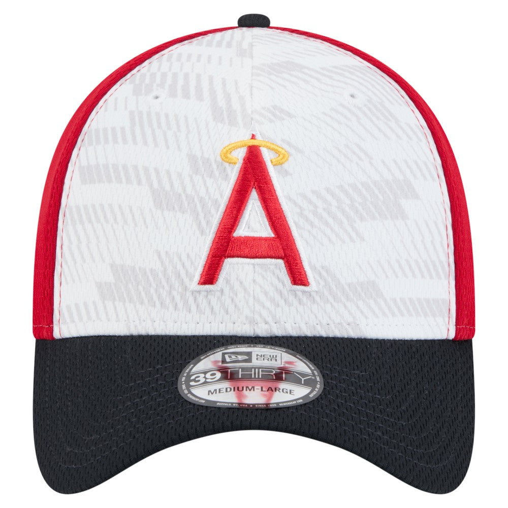 Los Angeles Angels 2025 MLB Clubhouse 39THIRTY Flex Hat Red/Navy