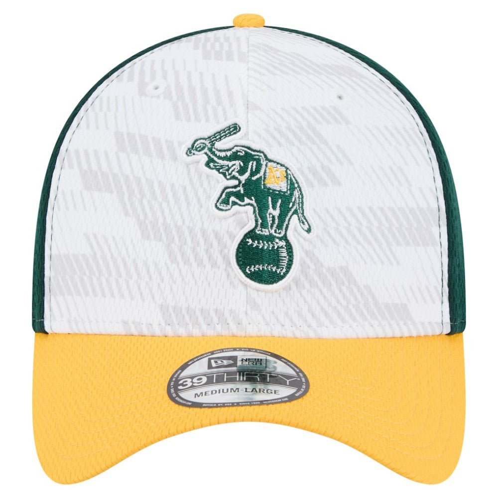 Athletics 2025 MLB Clubhouse 39THIRTY Flex Hat Dark Green/Gold