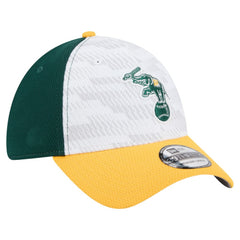 Athletics 2025 MLB Clubhouse 39THIRTY Flex Hat Dark Green/Gold