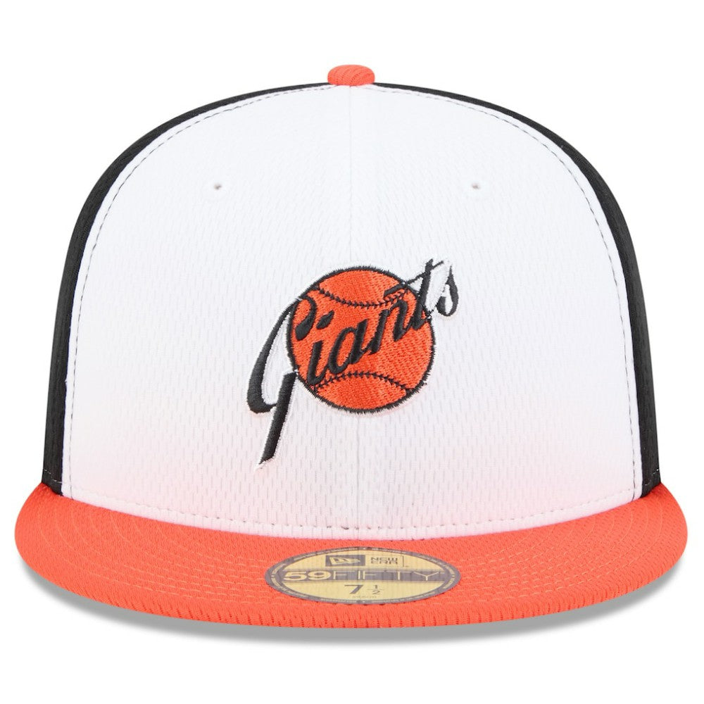 San Francisco Giants 2025 MLB Clubhouse 59FIFTY Fitted Hat Black/Orange