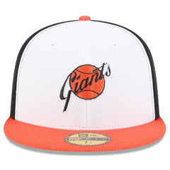 San Francisco Giants 2025 MLB Clubhouse 59FIFTY Fitted Hat Black/Orange