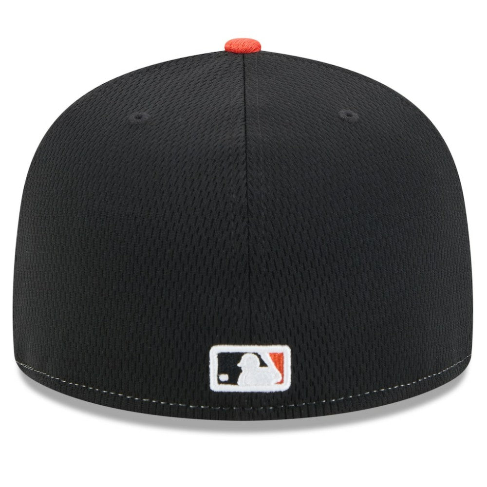 San Francisco Giants 2025 MLB Clubhouse 59FIFTY Fitted Hat Black/Orange