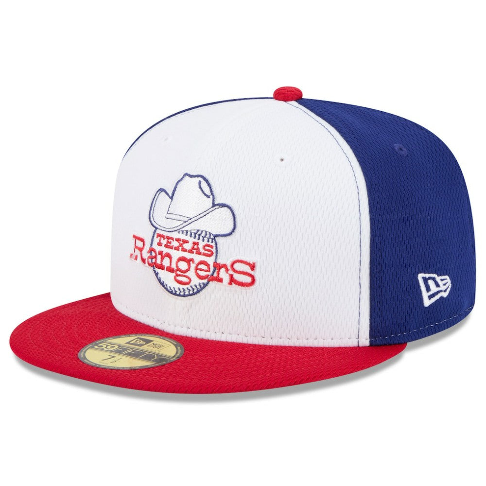 Texas Rangers 2025 MLB Clubhouse 59FIFTY Fitted Hat Royal/Red