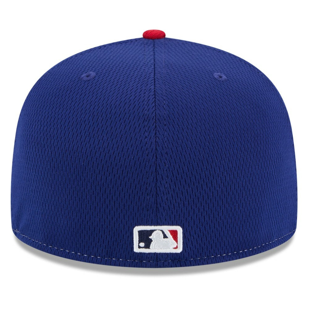 Texas Rangers 2025 MLB Clubhouse 59FIFTY Fitted Hat Royal/Red