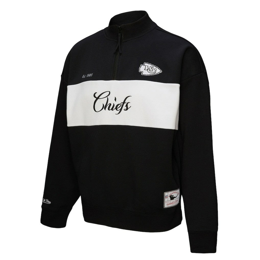 Kansas City Chiefs Women's Quarter-Zip Jacket - Black online