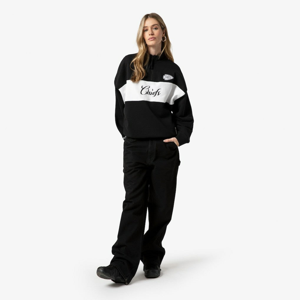 Kansas City Chiefs Women's Quarter-Zip Jacket - Black online