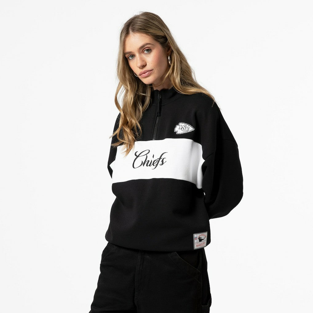Kansas City Chiefs Women's Quarter-Zip Jacket - Black online
