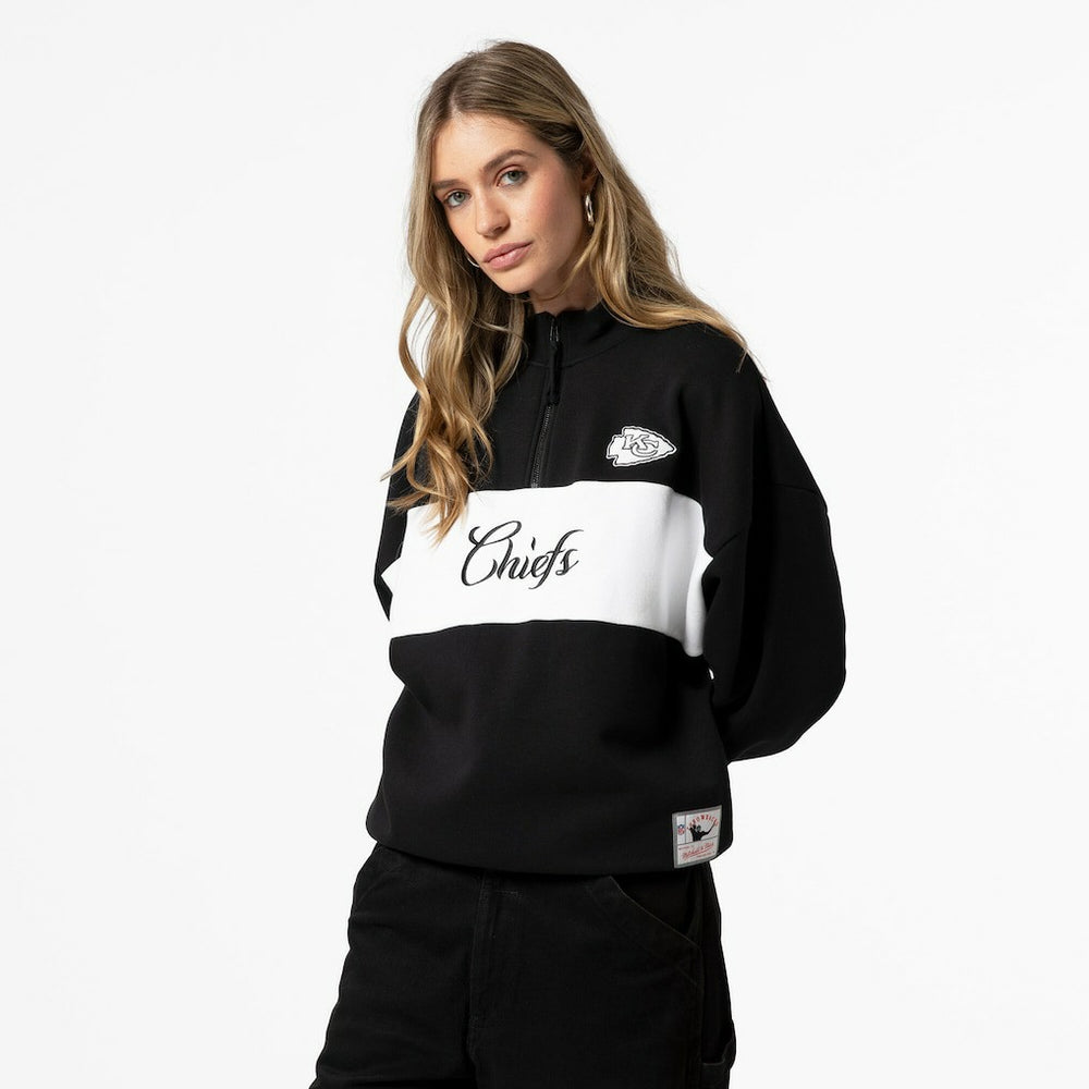 Kansas City Chiefs Women's Quarter-Zip Jacket - Black online
