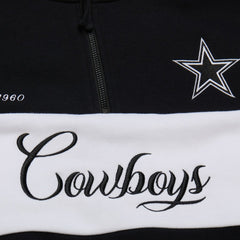 Dallas Cowboys Women's Quarter-Zip Jacket - Black outlet