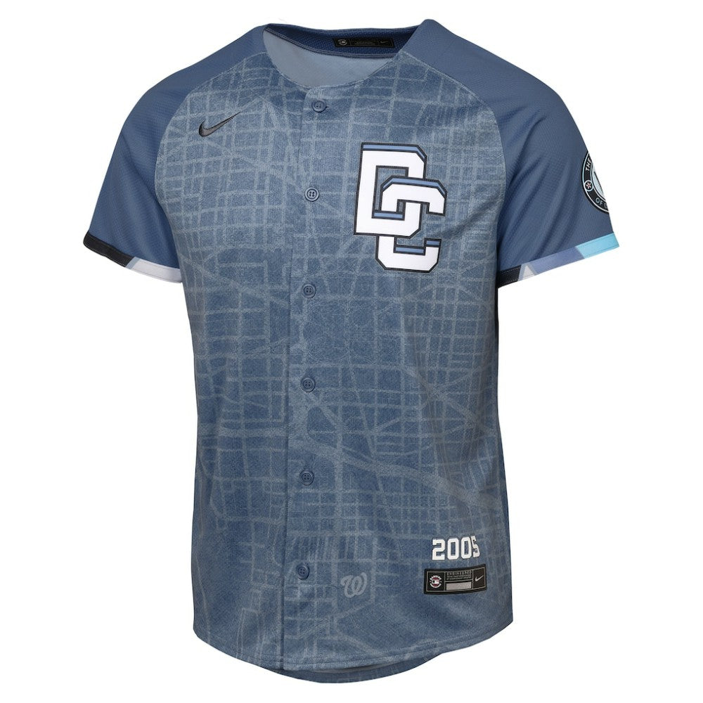 Washington Nationals Youth 2025 City Connect Limited Jersey Blue