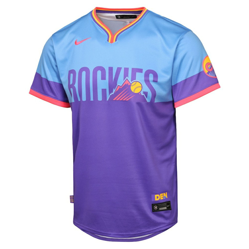 Colorado Rockies Youth 2025 City Connect Limited Jersey Purple/Light Blue