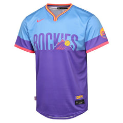 Colorado Rockies Youth 2025 City Connect Limited Jersey Purple/Light Blue