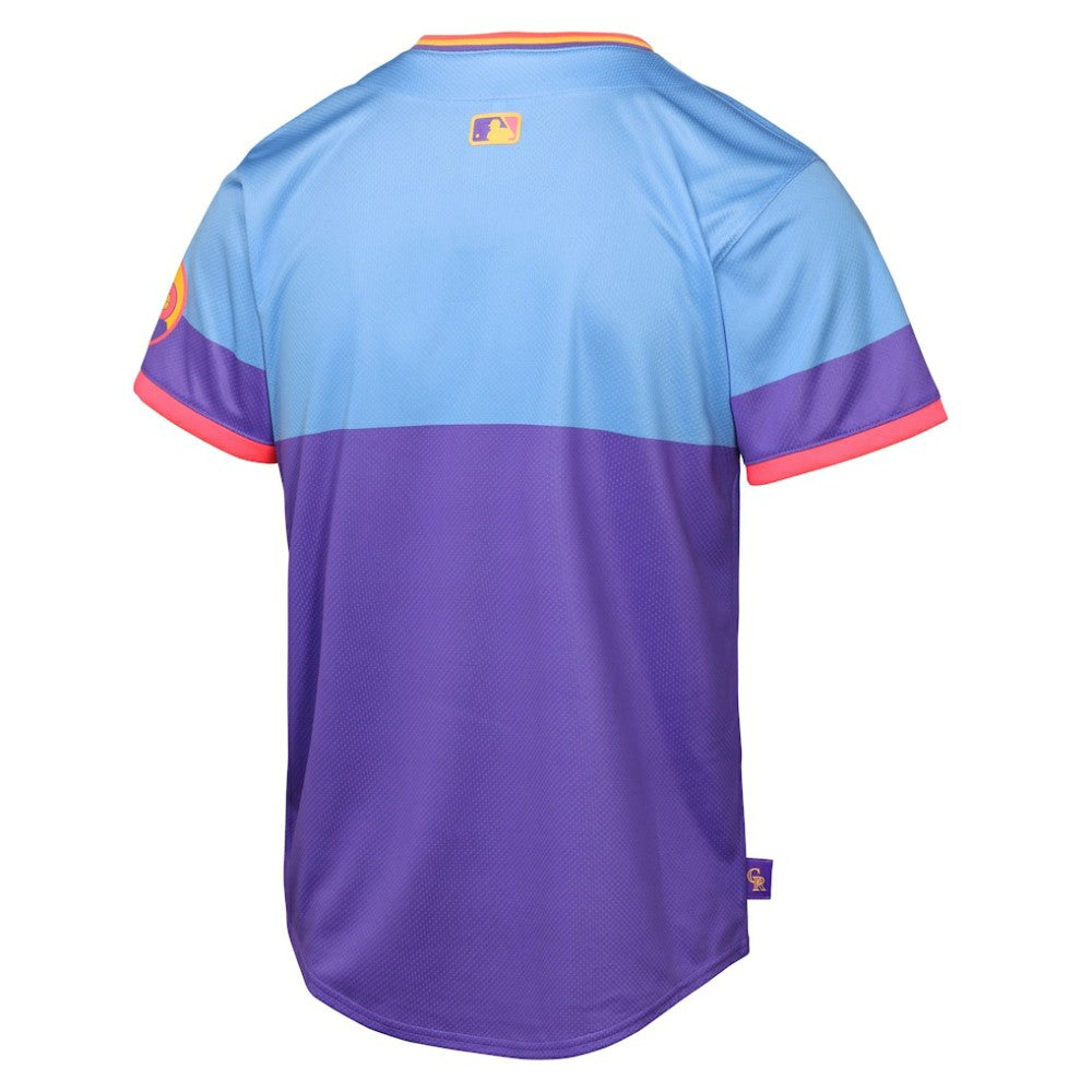 Colorado Rockies Youth 2025 City Connect Limited Jersey Purple/Light Blue