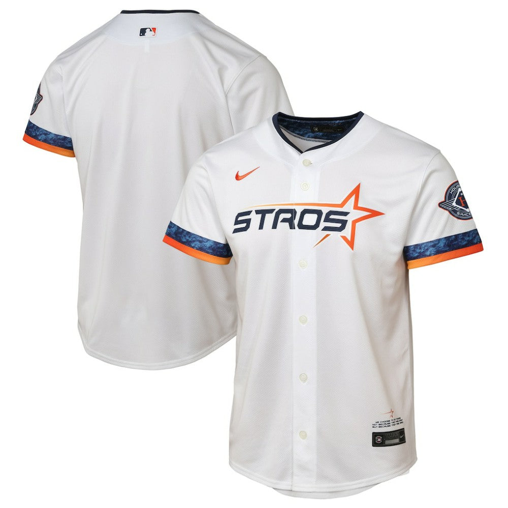 Houston Astros Youth 2025 City Connect Limited Jersey White