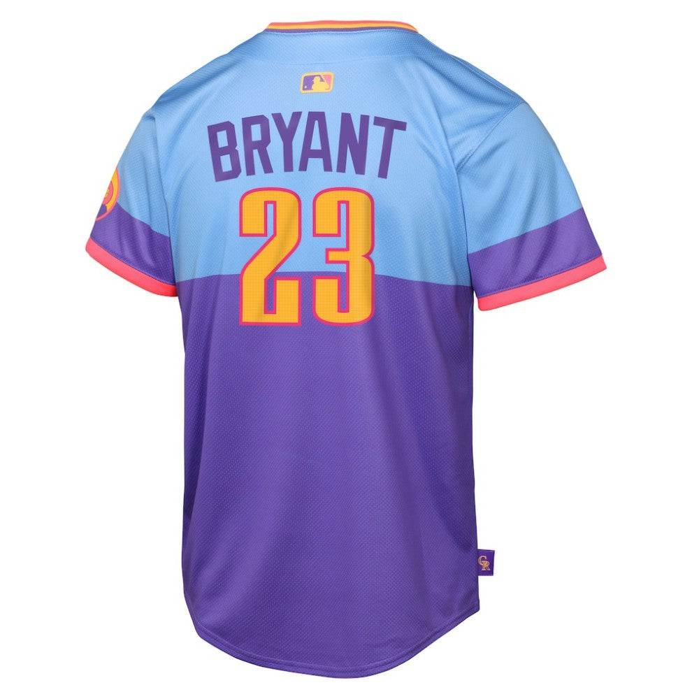 Kris Bryant Colorado Rockies Youth 2025 City Connect Limited Player Jersey Purple/Light Blue