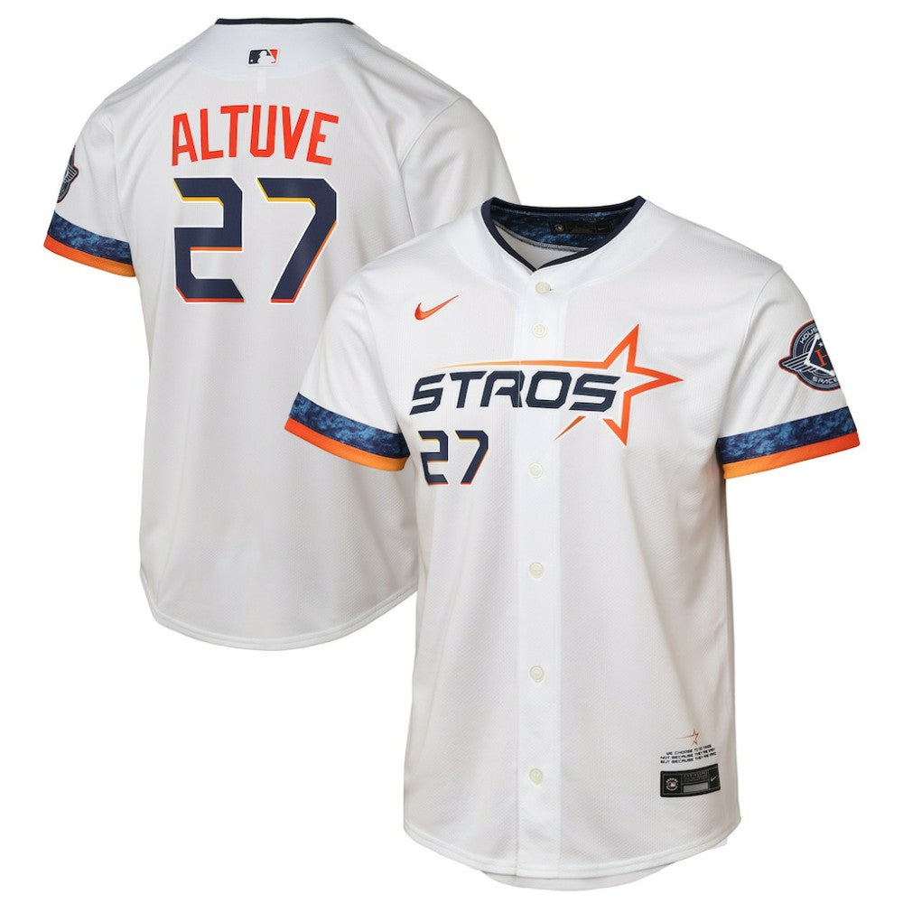 Jose Altuve Houston Astros Youth 2025 City Connect Limited Player Jersey White