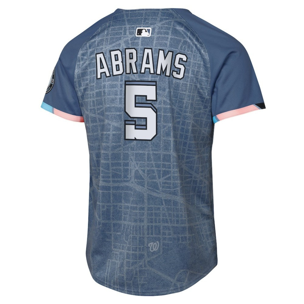 CJ Abrams Washington Nationals Youth 2025 City Connect Limited Player Jersey Blue