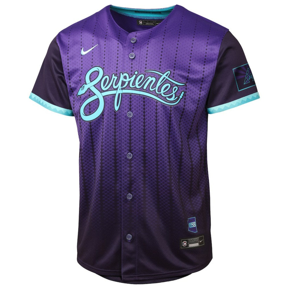 Corbin Carroll Arizona Diamondbacks Youth 2025 City Connect Limited Player Jersey Purple