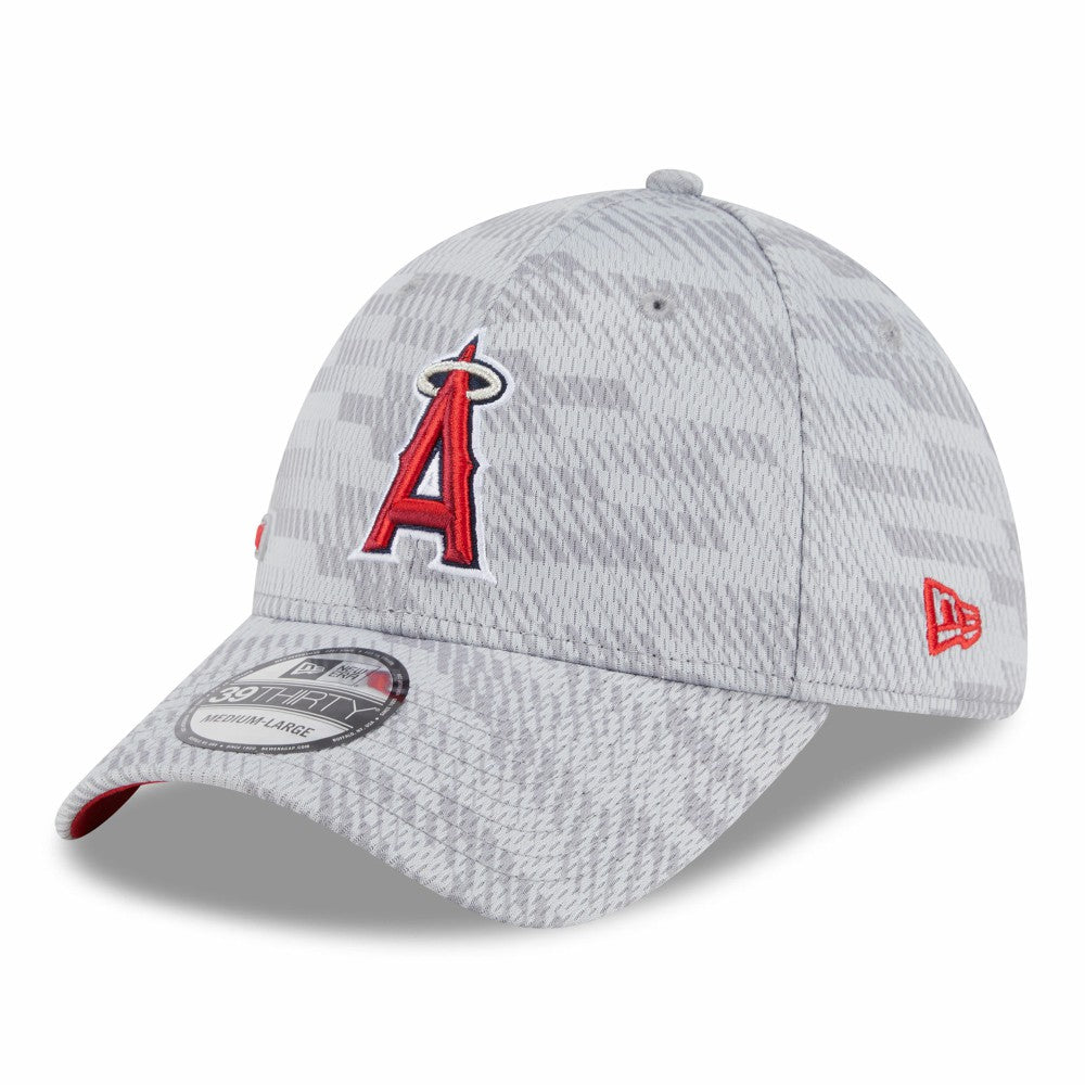Los Angeles Angels 2025 MLB Clubhouse 39THIRTY Flex Hat Gray