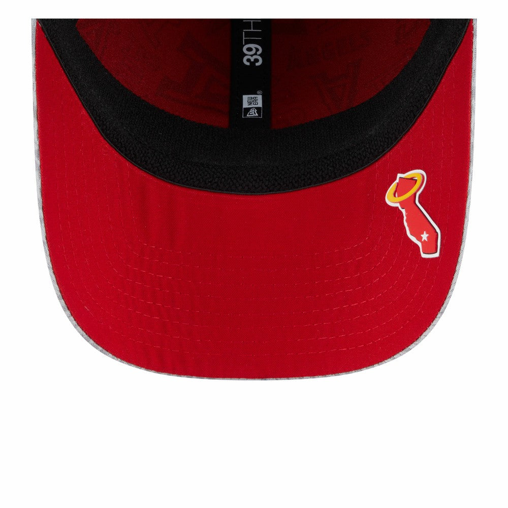 Los Angeles Angels 2025 MLB Clubhouse 39THIRTY Flex Hat Gray