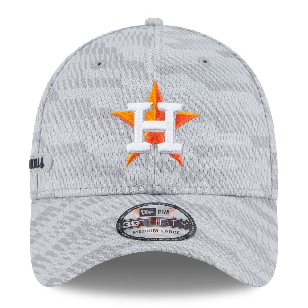 Houston Astros 2025 MLB Clubhouse 39THIRTY Flex Hat Gray