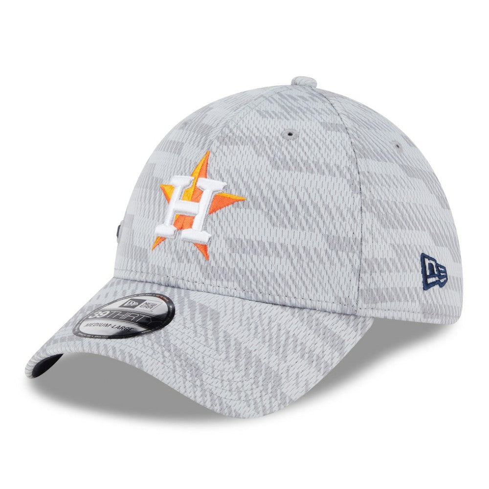 Houston Astros 2025 MLB Clubhouse 39THIRTY Flex Hat Gray