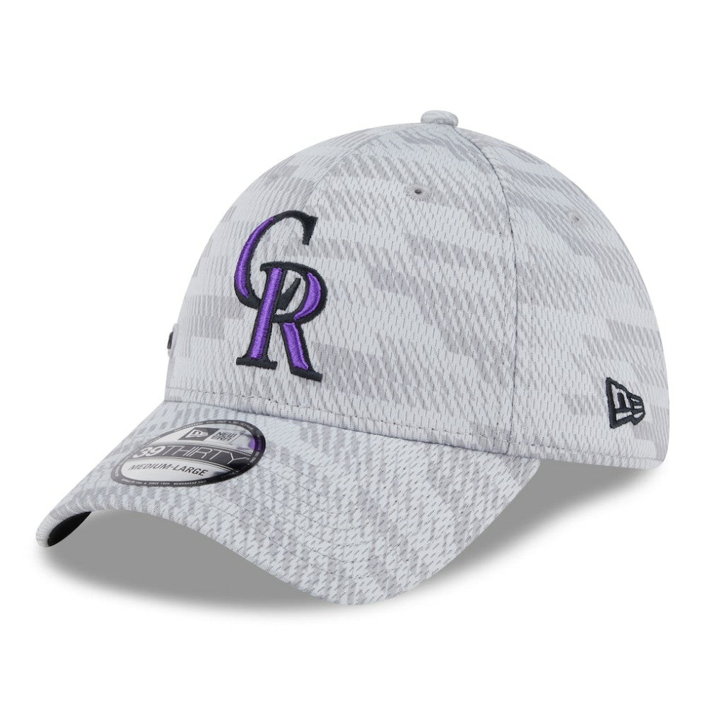 Colorado Rockies 2025 MLB Clubhouse 39THIRTY Flex Hat Gray
