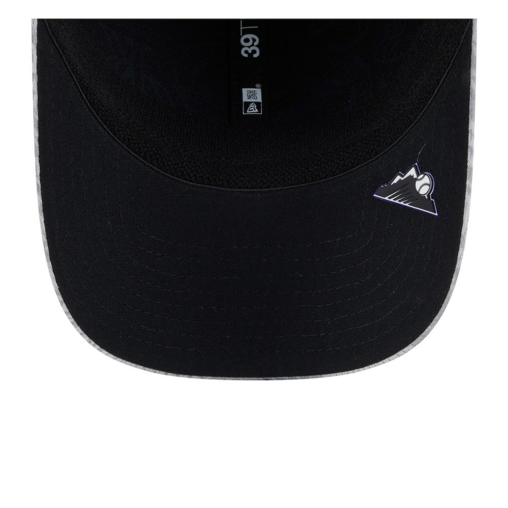 Colorado Rockies 2025 MLB Clubhouse 39THIRTY Flex Hat Gray