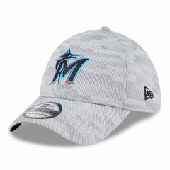 Miami Marlins 2025 MLB Clubhouse 39THIRTY Flex Hat Gray