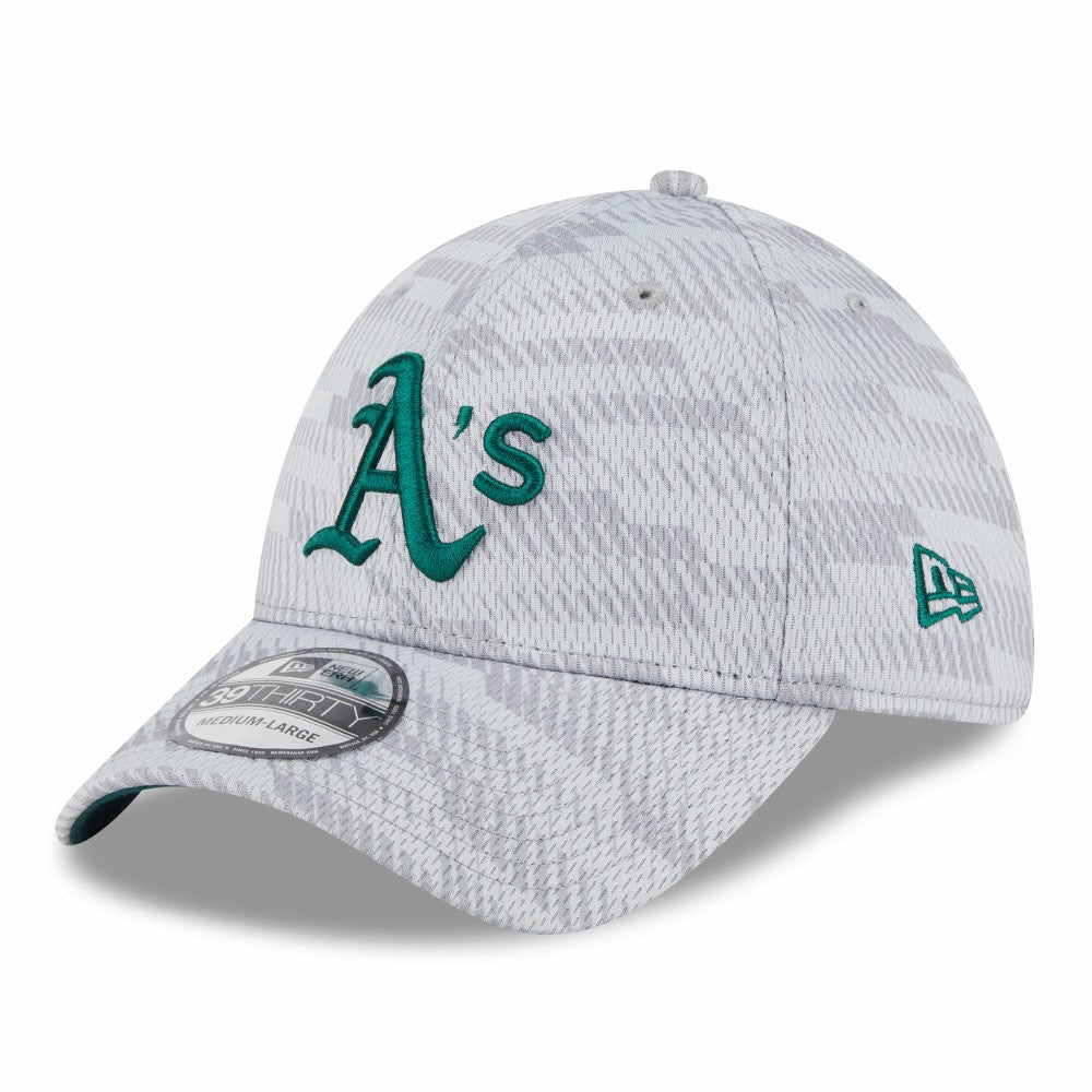 Athletics 2025 MLB Clubhouse 39THIRTY Flex Hat Gray